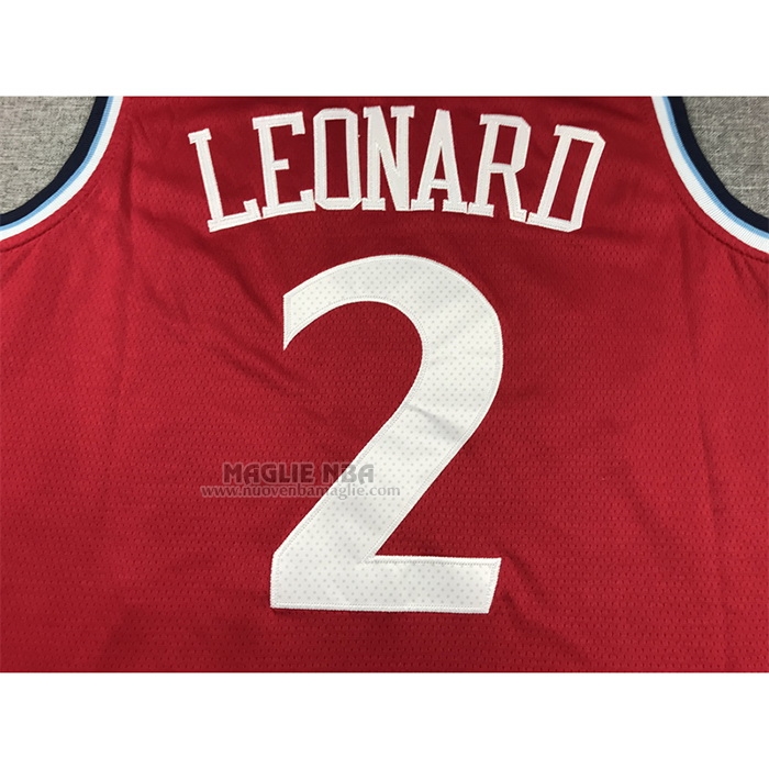 Maglia
 Kawhi Leonard NO 2 Los Angeles Clippers Statement 2024-25 Rosso
